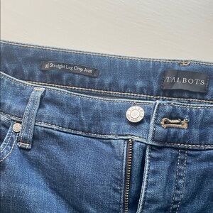 Talbots Denim Straight Leg Crop Jeans